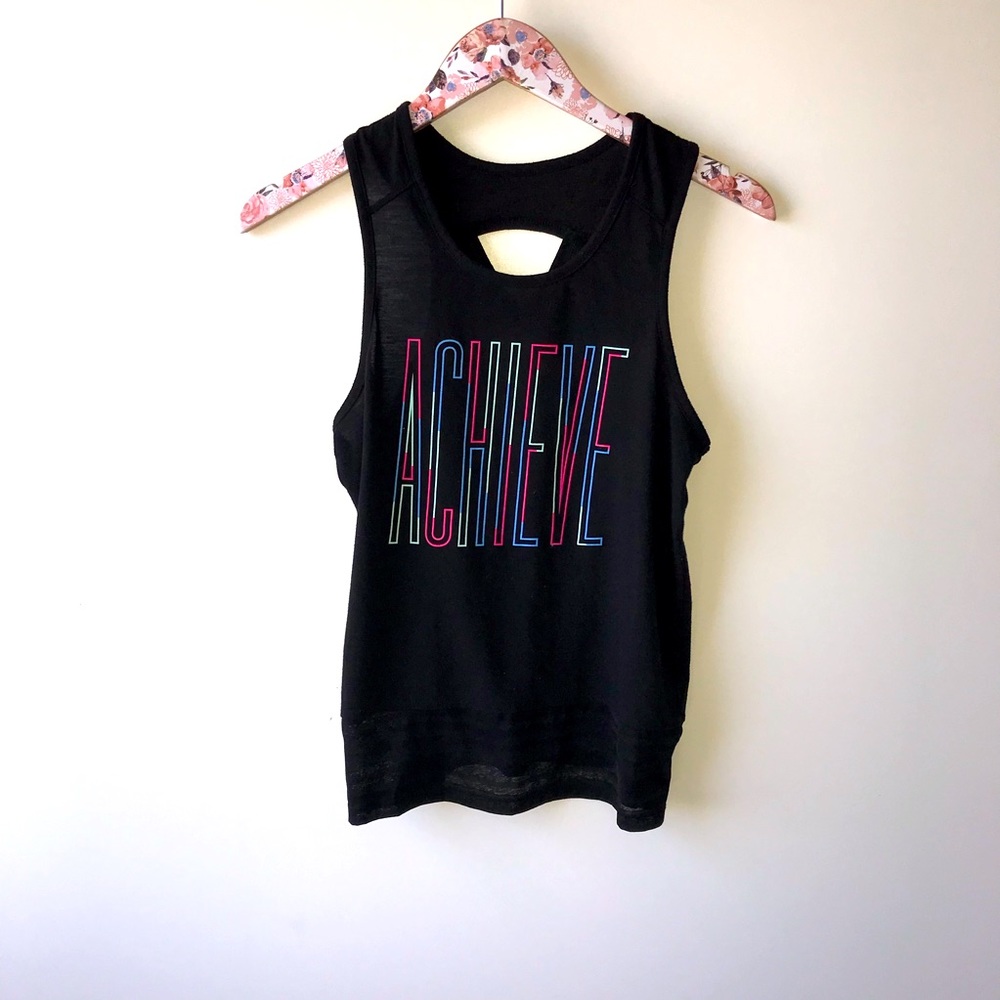 Athletic brand sports tank top black girls XXL